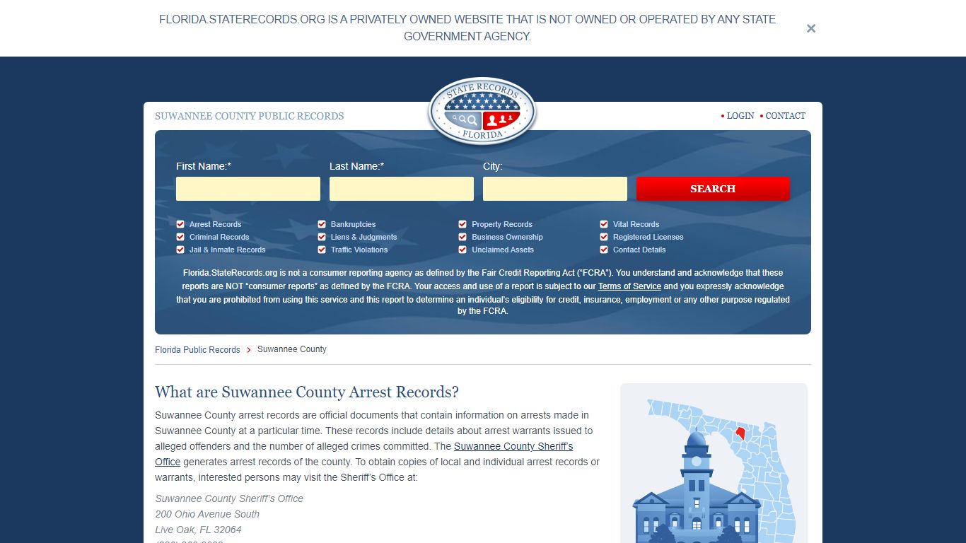 SUWANNEE COUNTY PUBLIC RECORDS - Florida State Records
